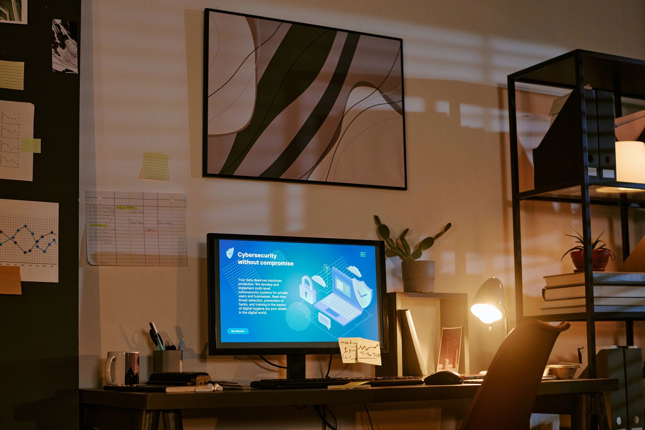 Analytics dashboard displayed in a modern workspace